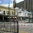 The tram station in Glenelg