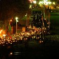 Lourdes France Nightly flambeaux in Lourdes