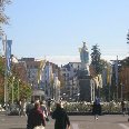 Esplanade and Lourdes Crowned statue, Lourdes France