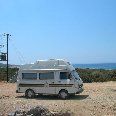 Famagusta Cyprus Our camper for the road trip