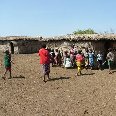 Photo Kenyan Masai village Masai Mara Kenya