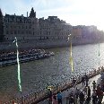 Paris France Seine River from the Eiffel Tower