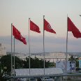 Tunisian flag, Djerba Tunisia