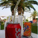 A drink on the beach, Djerba Tunisia