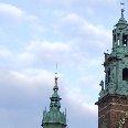 Towers of the Wawel Castle, Cracow Poland