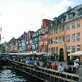 Photos of the Nyhavn waterfront in Denmark