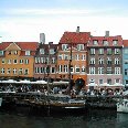 Nyhavn district in Copenhagen, Copenhagen Denmark