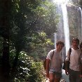 At the Misol-Ha Waterfalls.