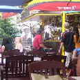 One of the many beach bars., Lloret de Mar Spain