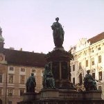 Statue of Emperor Francis II in the courtyard of Hofburg, Vienna Austria