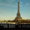 The Eiffel Tower and the Seine River.