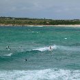 Surfers at Bondi Beach, Sydney.