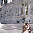 In front of Piazza Venezia in Rome.