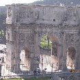 The Arch of Contantine in Rome.