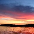 Sunset panorama at teh Bahamas.