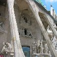 The Sagrada Familia in Barcelona, Spain.