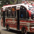 Cartagena Colombia Photo of a Colombian bus in Cartagena.