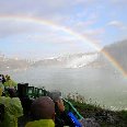 Niagara Falls Canada Photo of a rainbow at the Niagara Falls.