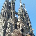 Barcelona Spain Picture in front of the Sagrada Familia, Barcelona.