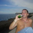 Having a drink on Malecon de la Habana, Cuba.