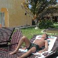 Enjoying the sun!, Playa del Carmen Mexico