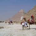 Camel ride to the pyramids, Cairo.