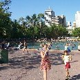 Photos of the swimming lagoon of Brisbane, Australia.