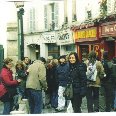 French quarter of Montmartre in Paris.