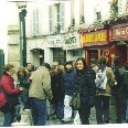 Paris France French quarter of Montmartre in Paris.