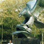 East Coast Memorial, Eagle Statue in Battery Park, Lower Manhattan. 