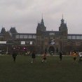 Local soccer team playing in Amsterdam.
