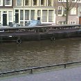 Houseboats in Amsterdam.