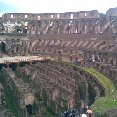 Rome Italy Photo of the inside stadium of the Colosseum.