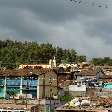 Photos of the Indian station slums.
