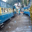 Pictures at the train station in Kochi, India.