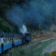 The blue old train bringing us to Kerala.
