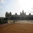 Front view of the Mysore Palace, India.