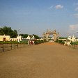 Walking towards the Mysore Palace, Karnataka, India.