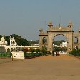 The gates to the Mysore Palace in India.