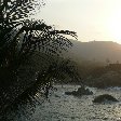 Sunset in the Parque Tayrona, Colombia.