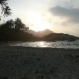 Santa Marta Colombia Sunset over Parque Tayrona.