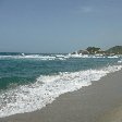 Pictures at the beach in Colombia, tour to the Tayrona Park.