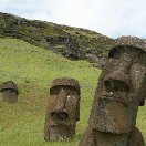 Easter Island Chile Moai sculptures on Easter Island, Chile