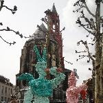 Public art exposition on Vrijthof Square in Maastricht, The Netherlands, Maastricht Netherlands