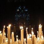 Easter candles in the Square Onze-Lieve-Vrouwe-Plein in Maastricht, Holland