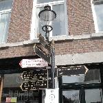 Street signs and tourist attractions in Maastricht, The Netherlands