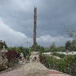 Monuments at the Museo Inti Nan in Ecuador
