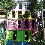 Our colourful hostel