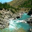 Queenstown New Zealand Gorge between Queenstown and Wanaka