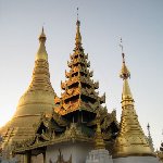The Shwedagon pagoda in Yangon, Myanmar, Yangon Myanmar